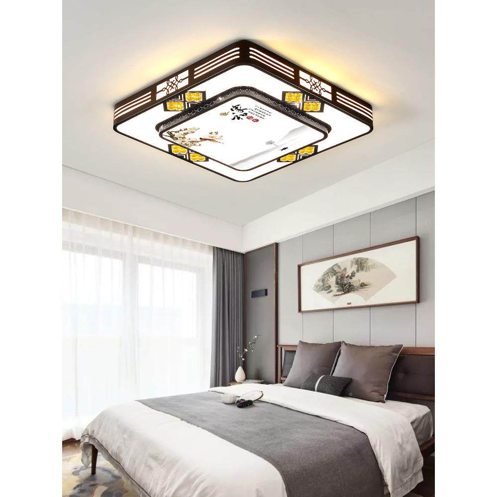 客厅现代简140约大气灯20顶2e5年新款家用卧室新中式灯具ld吸灯套