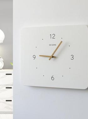 免XGQ电表箱画装配饰画带空钟表竖款简约挂钟开电闸电箱遮挡时钟