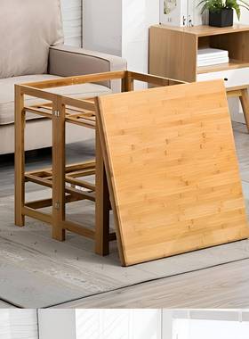 烤火桌桌全套一整折套冬天烤火桌子可叠楠YXT竹子取暖加固加厚烤火架