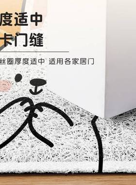 入户玄门地垫丝进门口家用关地0毯可爱萌宠圈户外耐F77985SS脏脚