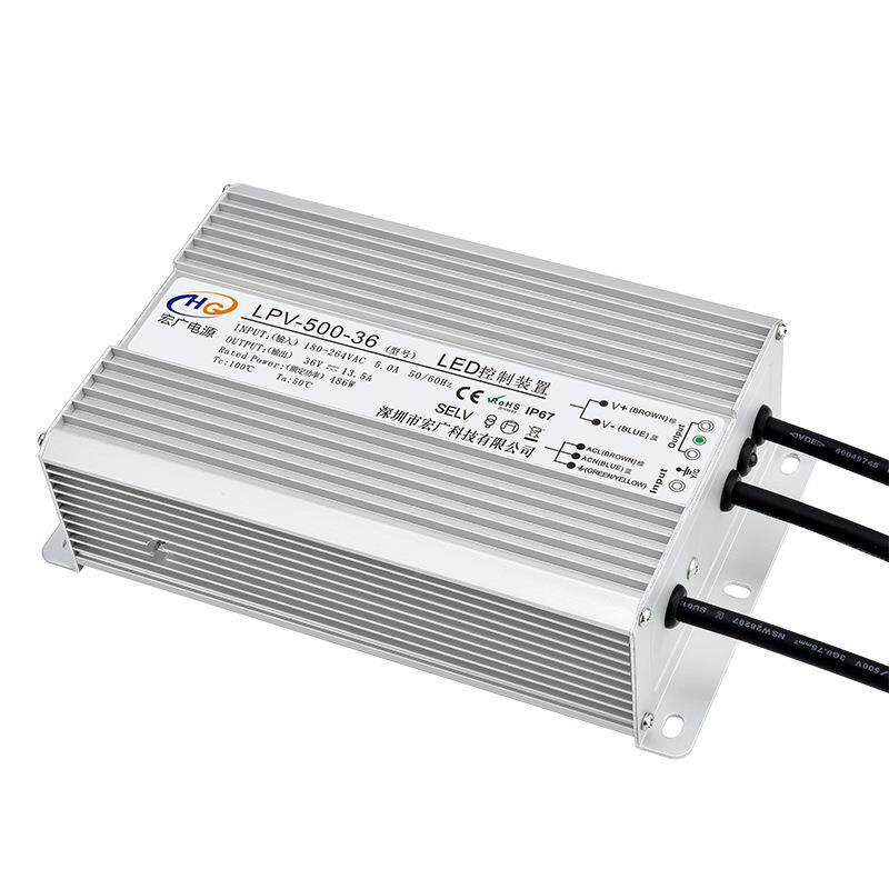0厂家生产24V36V48V500W130防0水开关电源5电WLED灯带驱动源开关