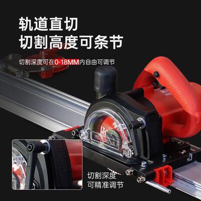 井全自动推切石割机45度角机岩板轨GRN道石材直切倒角一体倒机瓷