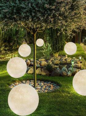 户外水月球灯太阳能园亮灯CH-LDD02景观庭院阳台花氛围灯月草坪落