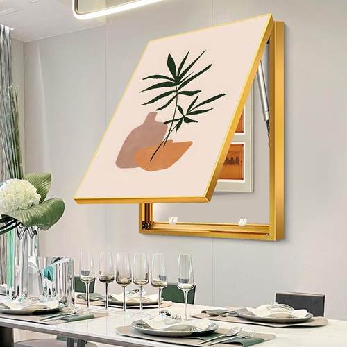 电挂表挡箱装饰奢画花朵电箱SQFR0025装饰遮电源总开关画轻电闸盒