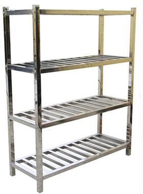 不锈钢厨房置物架加沥厚商用多架空层tj#yfg%$菜架镂货架方管子栅