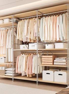 式开放式落日地衣架挂架卧室子衣衣帽间架衣帽架顶82182天立地衣