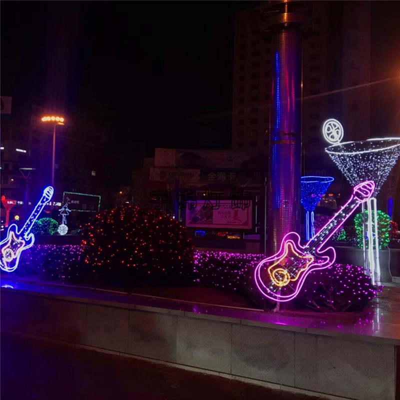 LED音符造型灯乐器造型灯户外音乐节灯光节装饰灯