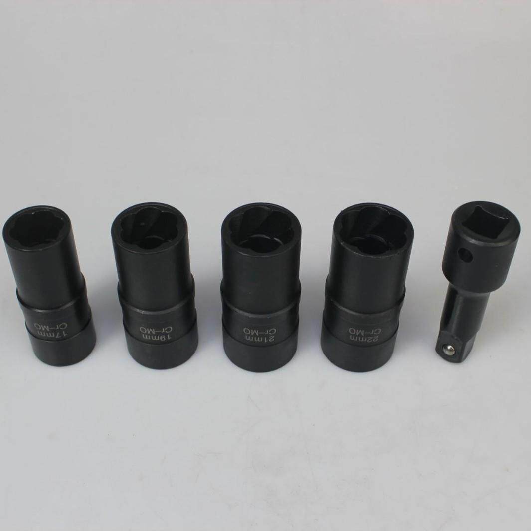 c4pC-MO双头6角1R2角反牙防滑反螺旋套筒滑牙母658取螺出器汽修工