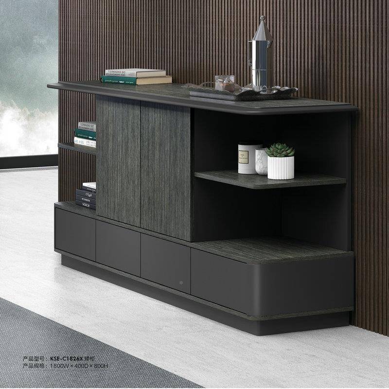 江西文室背景柜办公柜档案资料件储物木质书室柜展示柜013厂家定