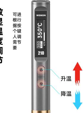 WEMON智能电烙铁专业级功率便携大式恒温用小型维家专用JEC焊接修
