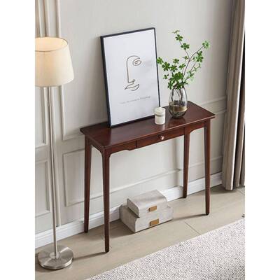 实木玄关桌简约玄关台靠桌墙K-00751窄桌长条用艺术装柜饰中式家