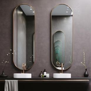 轻奢型镜墙子挂家用入户门穿衣YMV镜窄全身镜异壁挂艺术超装 饰镜