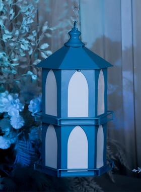 庆道具发光灯塔婚礼堂海洋厅现场层装饰布PDN置商婚场创美陈双意