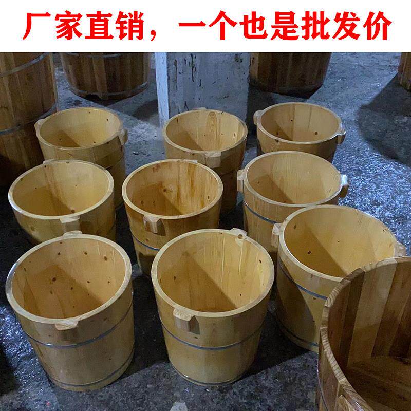松木足浴泡脚桶加热汗蒸熏蒸桶木质蒸汽洗脚木桶家用高深桶泡脚盆