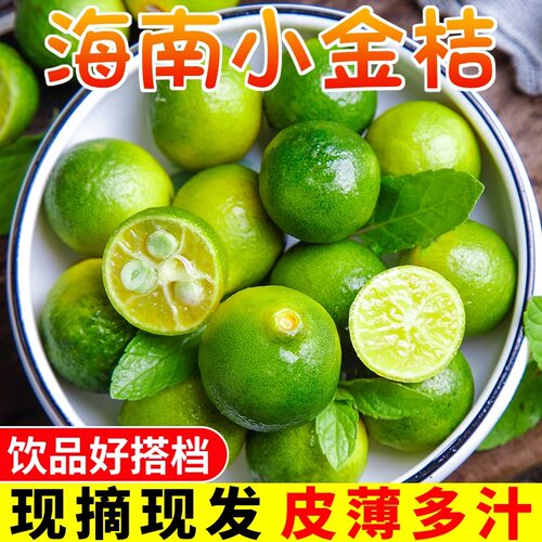 新鲜海南青金桔新鲜青桔子小青柠奶茶店酸爽新鲜水果小青桔橘子