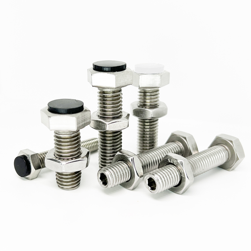 外六角胶头止动螺栓带聚氨酯止动螺栓型 SUST3 4 5 6 8 10 12