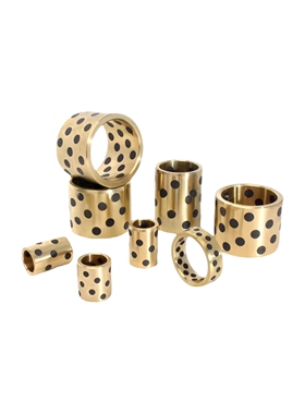 直通型无油衬套MPBZU12/13/15-10/16/25/30石墨铜套现货自润滑