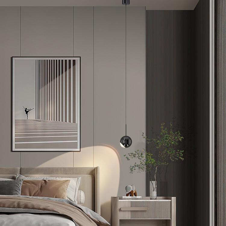 床头小吊灯轻奢感可90度旋转自由升降客厅沙发吧台卧室吊线灯