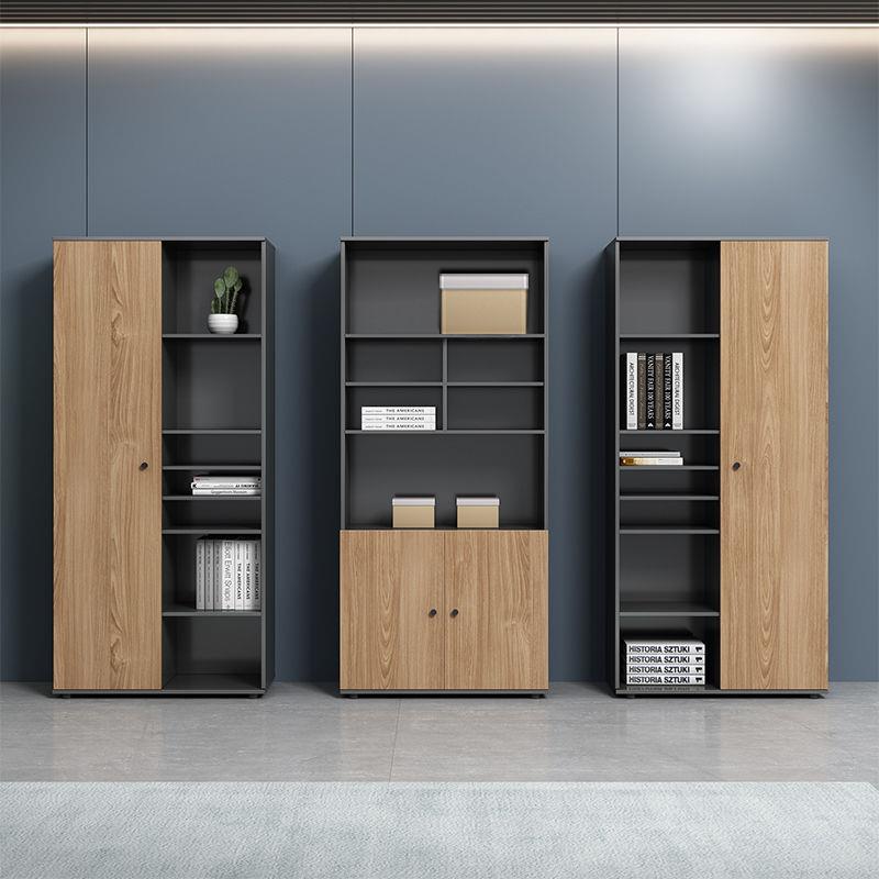 木质文件柜资料柜落地组合高柜储物柜带密码锁高柜子办公室书柜