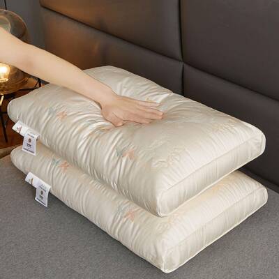 新款柔通软A蚕丝巴马蚕丝对蛋类白枕芯送礼家用护颈椎一南家纺床