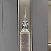 玻璃钢水滴几雕塑创意装 饰品003何摆场件商酒店会所售楼软处过道