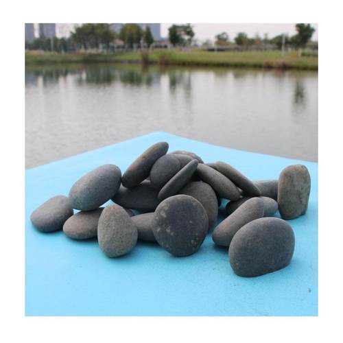 杭州3-5mm黑色鹅卵石 - 多肉盆景铺面石 - 仿真植物装饰洒面