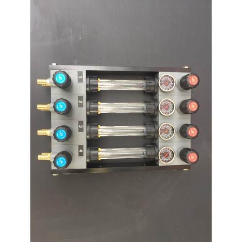 厂家注塑机型水排分流器带温度表水路控制器冷却水流量计