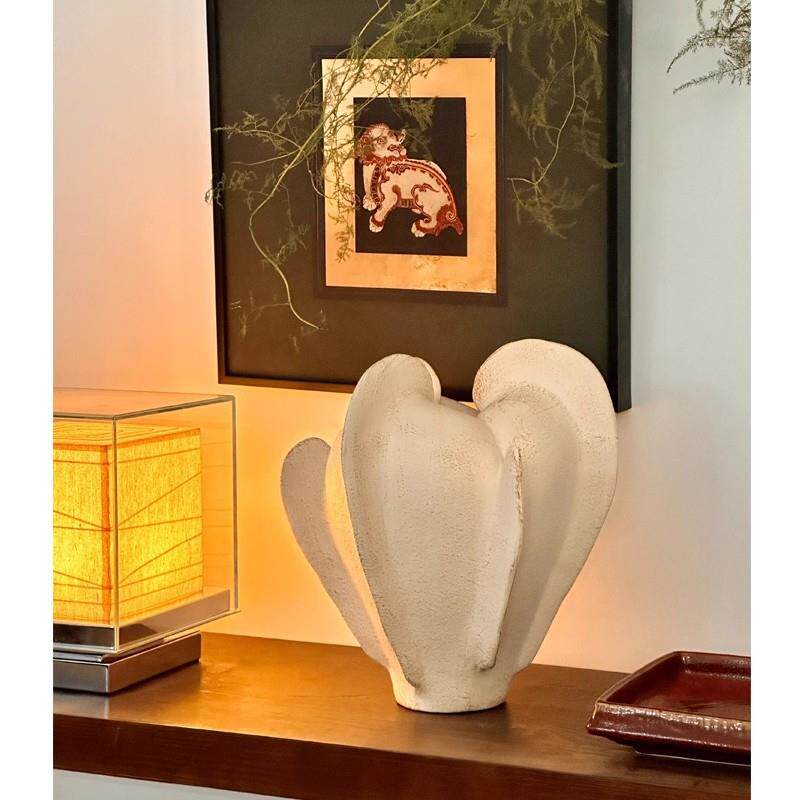 中古风格杨桃桔子花瓶创意设计师个性几何造型样板房客厅陈列家居