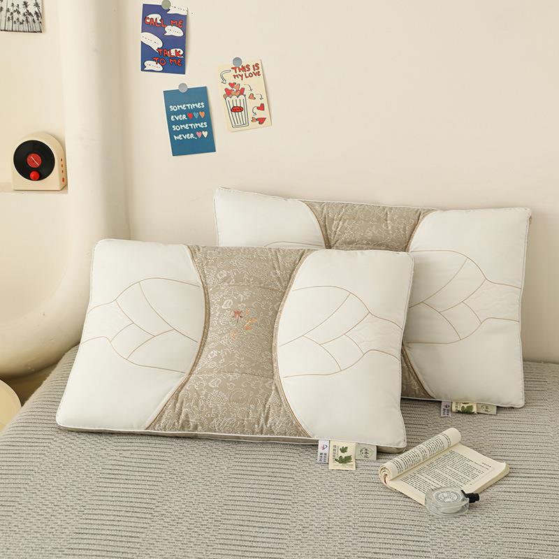 软枕头护颈椎助睡眠枕芯成人家用学生宿舍一对装整头单人荞麦壳枕