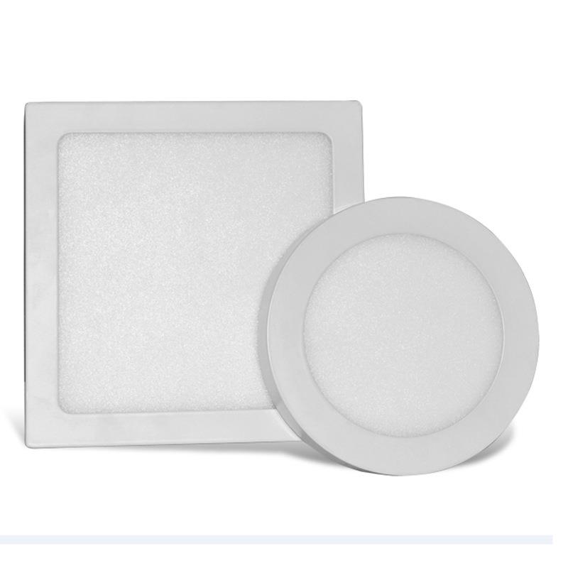 LED面板灯 明装方形圆形超薄面板灯嵌入式压铸筒灯 厂家直销