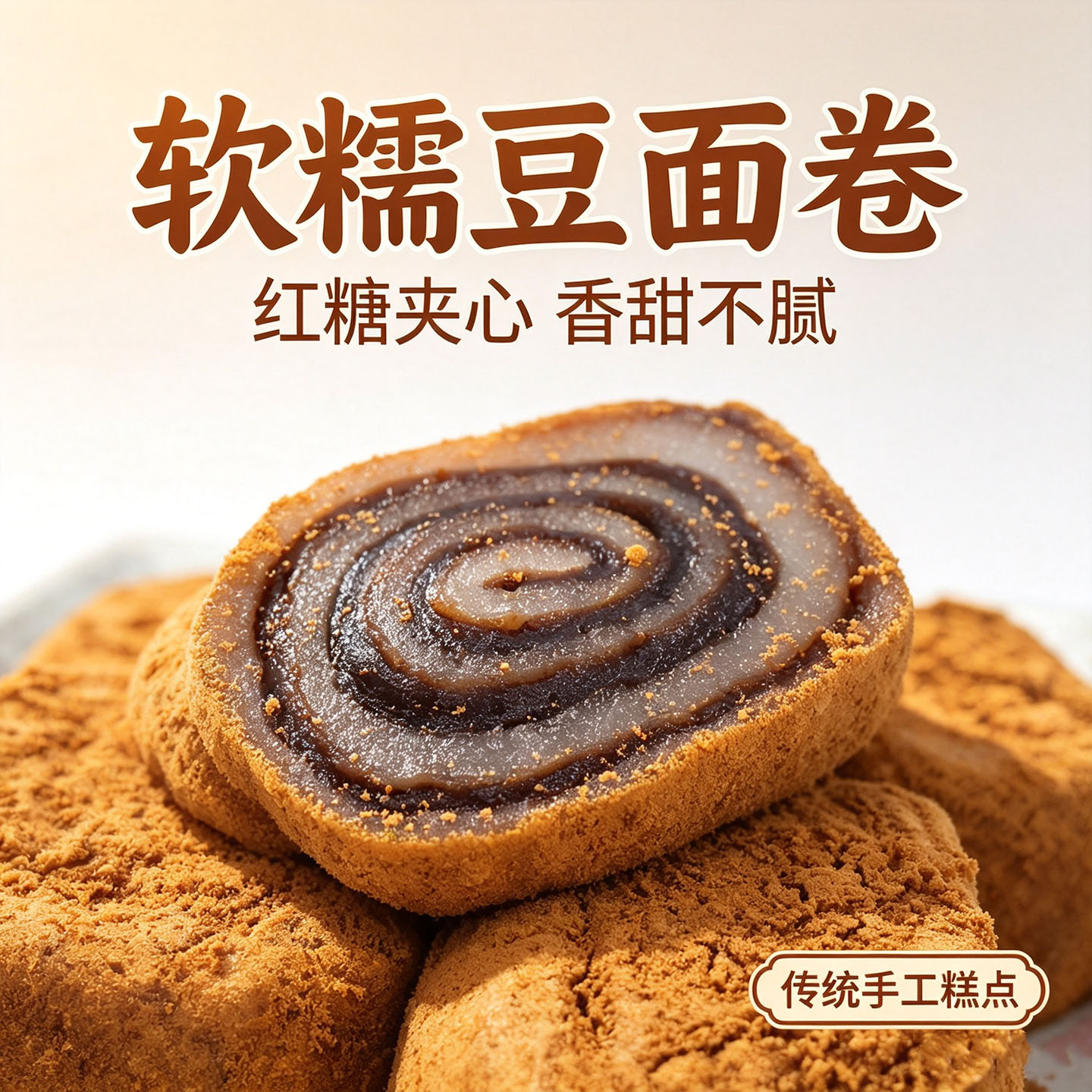 正宗驴打滚打糕豆面东北糯米特产糍粑小吃休闲糯叽叽零食糕点老式