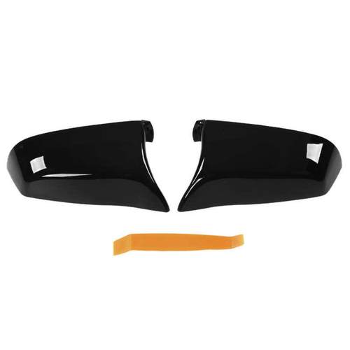 适用宝马5系51167187E60F0牛2F1008-13年后视镜壳改装角黑5116亮7