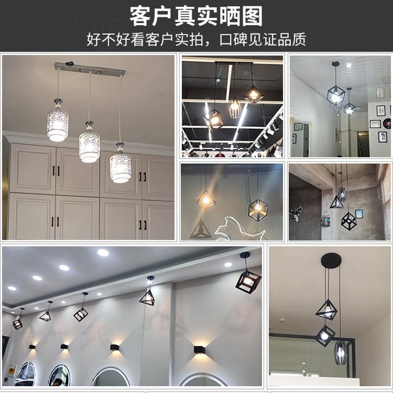 小北代吊欧复古铁艺餐厅复古铁艺灯三头工业风创意个性艺术吊灯过