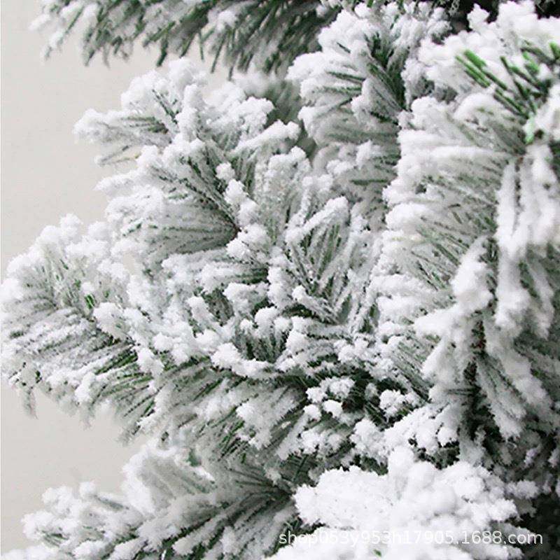 雪圣诞树12米1.5米zr002.1.8米2..1米24米3米植绒落树工厂直销现