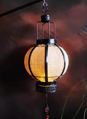 中国复风古麻手TQM提灯笼服古装拍摄道具灯汉舞布蹈装饰古风铁艺