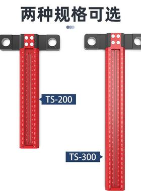 新款TS-木30公制工洞洞画线尺平行/垂画线DTFT型直过线孔标记0靠