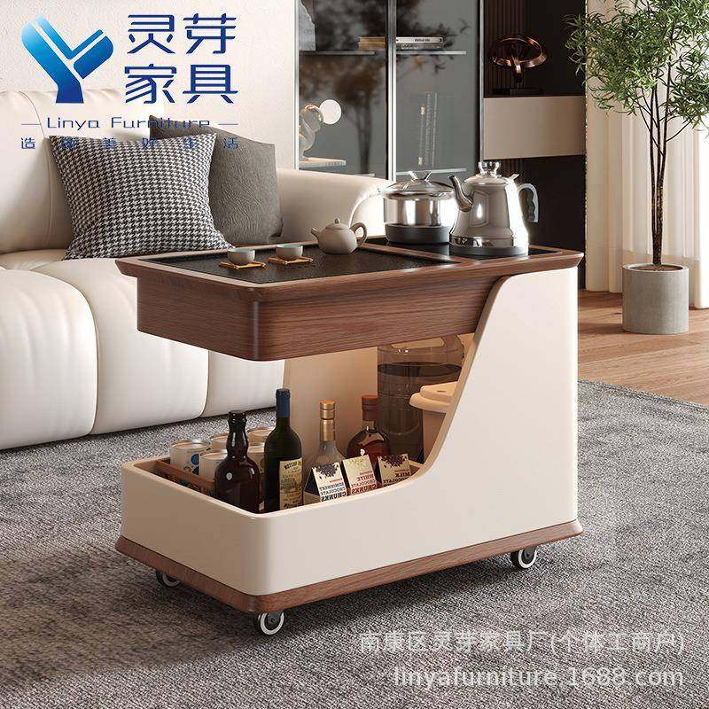 木创意茶几可移实动厅沙发边几小推岩车橡木茶台客DCA边柜家用板,商业/办公家具,茶台/茶桌,淘宝优惠券,粉丝福利购,淘宝优惠卷