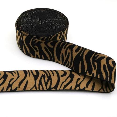 橡筋无梭提花现带家货厂辅服624装料高弹力提花松紧带