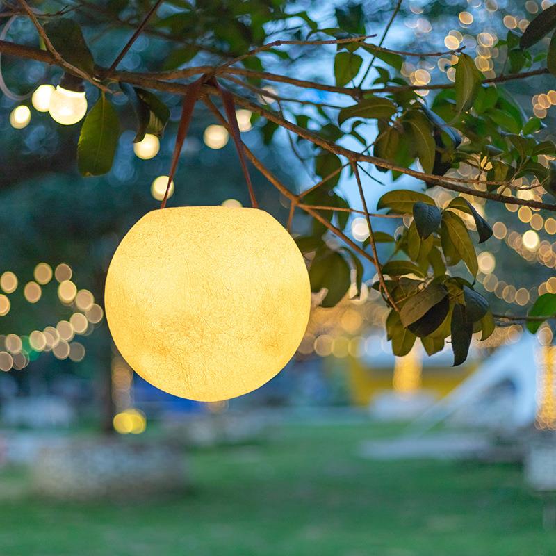 提仿真月球灯榴莲南灯瓜手提小动灯白鹅灯猫头动物灯太阳能户外手