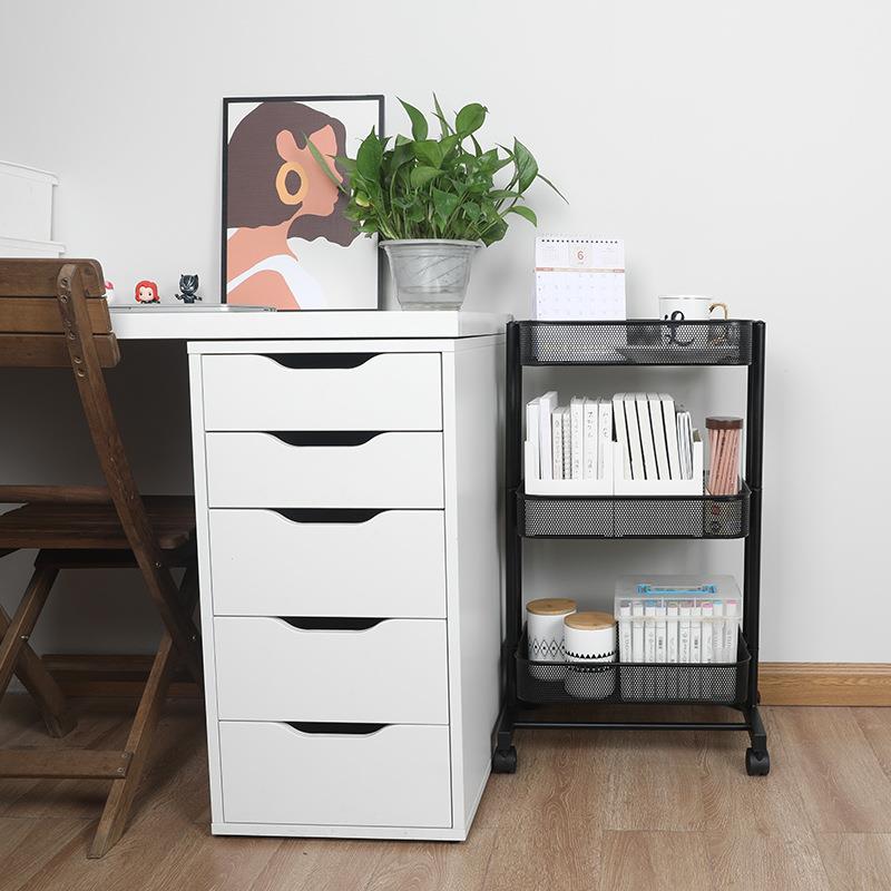 缝架置多层收纳零食小HP220811推车地移动储物架带轮窄子落厨房物