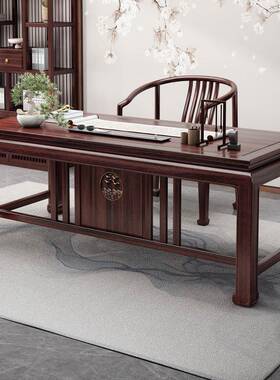 TXP1新中式金木书桌乌实法木书房字TFV桌画案书学习桌仿古写中式