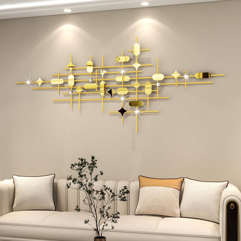 壁挂装饰客沙现发背景墙家厅用代轻饰奢BG2503金属壁饰餐厅墙面装