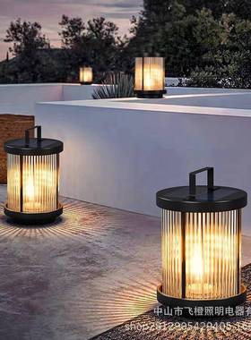 阳能庭院灯户外防水地草坪BAJ灯园室外别草墅花过道园林手提装饰