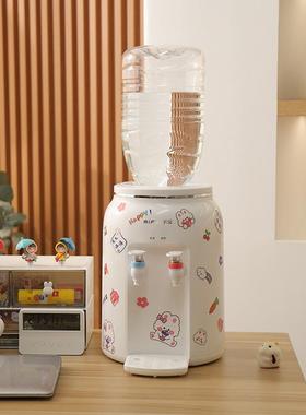 米妃台式小型水机家系冷饮热迷你宿舍学用67052生桌面办公室量大