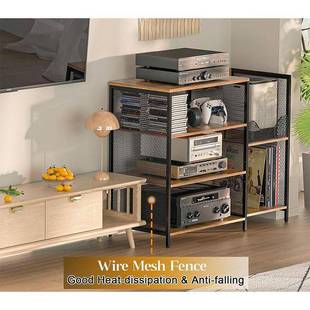 带大型INP唱柜片机支带架桌乙烯基唱片支架媒体支架立体声橱架塔