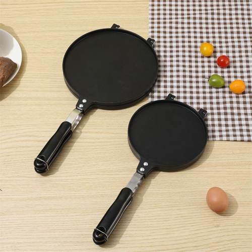 新款平面鸡蛋冰卷模具铝合金咨询客服卷格纹不煎锅粘压蛋淇淋脆皮