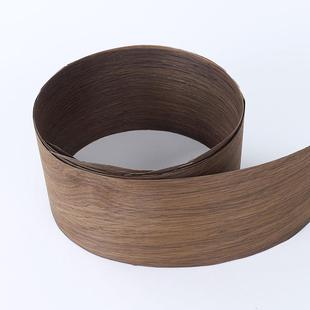 家现货应供天然烟熏橡木直纹木皮木饰面墙护封边厂条家SWG装 建材