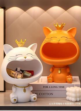 新厅款猫入户门口玄关饰钥匙收纳客装家F9655TMM居品摆件鞋柜乔迁