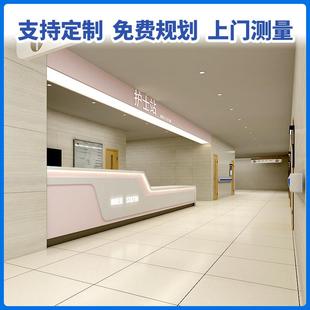 台医院护士站圆导诊台形所护士接待台诊弧型FLSHSZ-0前直型小型导