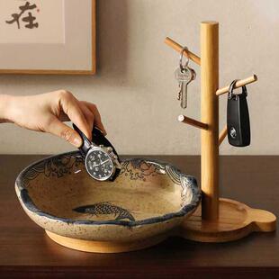 日式门入户鞋进柜放玄关钥匙家收摆件门纳F9676744口居装饰收纳盒